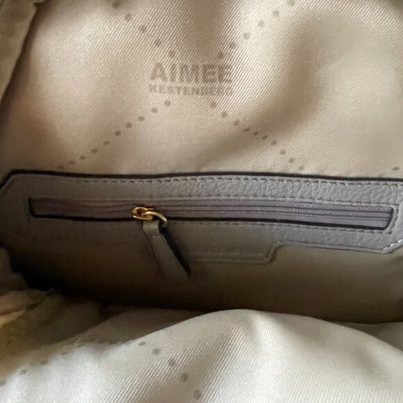 Aimee Kestenberg Collection pebbled leather backpack NWT main image 7